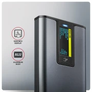 AXAGON USB-C 10Gbps > M.2 NVMe LCD