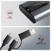 AXAGON USB-C 10Gbps > M.2 NVMe LCD