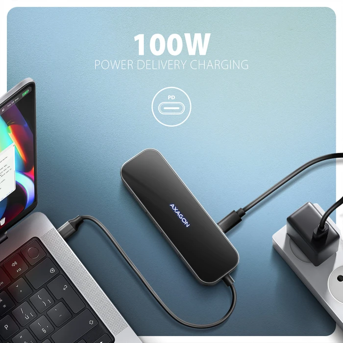 AXAGON USB-C 5Gbps 6in1 hub