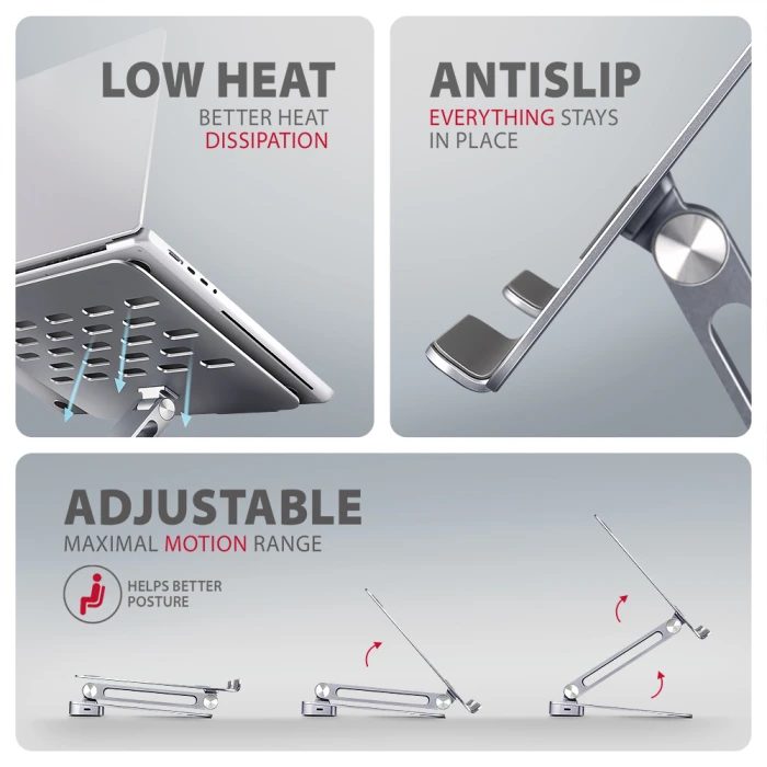 AXAGON USB-C ALUMINUM STAND/HUB 7in1