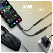 AXAGON USB-C DAC audio adapter PD 60W