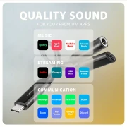 AXAGON USB-C DAC audio adapter PD 60W