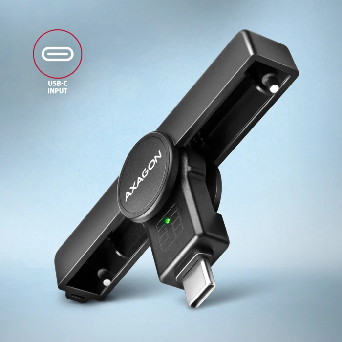 AXAGON USB-C Smart card PocketReader
