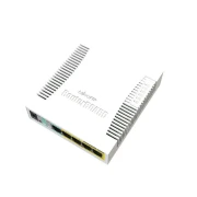 Суич MikroTik RB260GSP, 5-port 10/10/1000+1xSFP, PoE