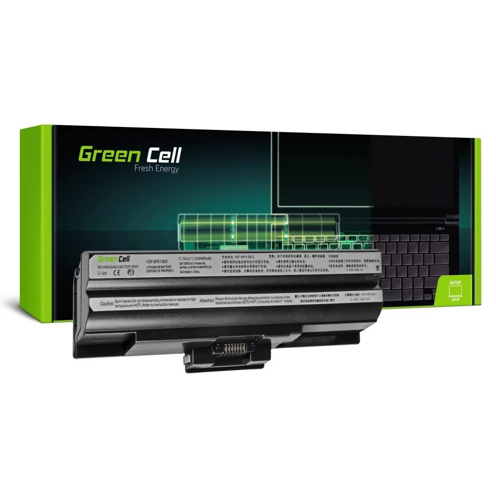 Батерия  за лаптоп GREEN CELL, Sony VAIO VGN-FW PCG-31311M VGN-FW21E VGP-BPS13, 10.8V, 4400mAh