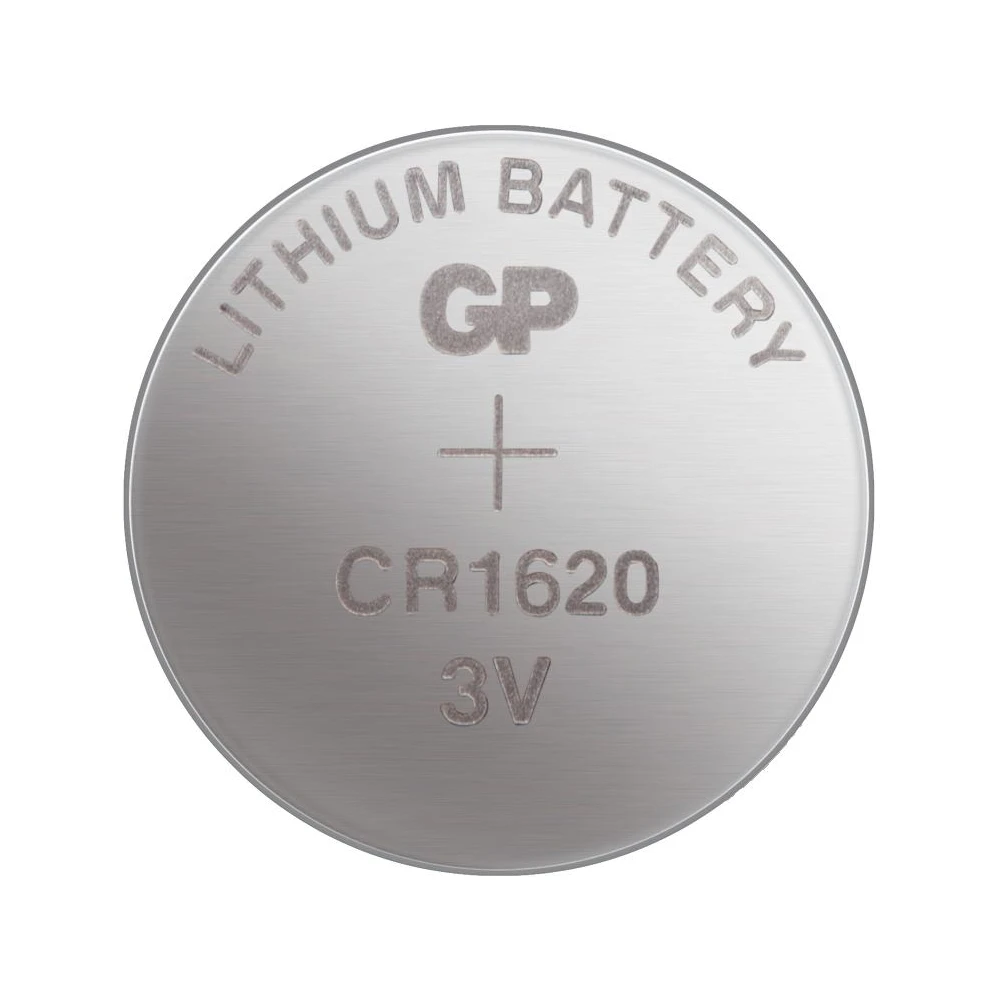 Литиева бутонна батерия GP CR-1620 3V 5 бр. в блистер /цена за 1 бр./ GP