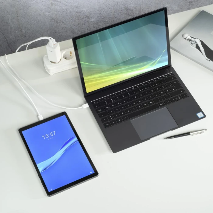 Универсално зарядно за лаптоп Hama USB-C, GaN, Power Del. (PD), 5-20V/65W