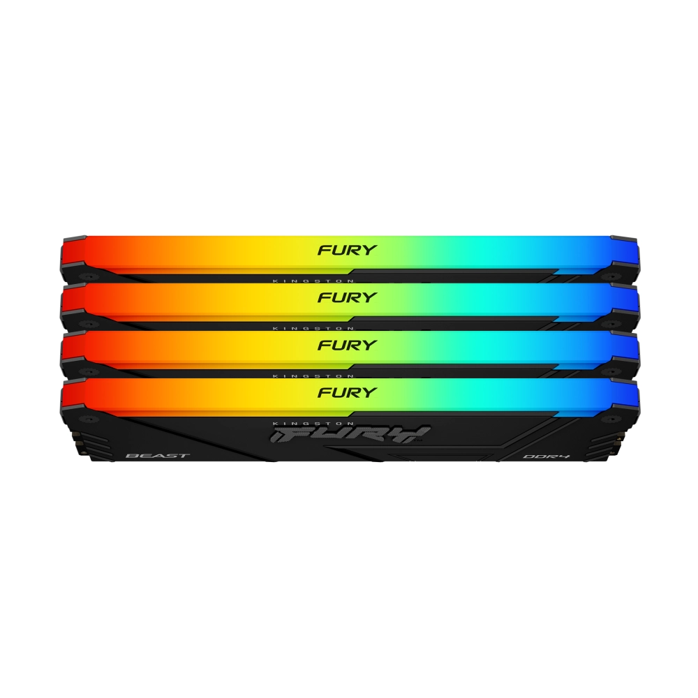 Kingston FURY Beast Black RGB 128GB (4x32GB) DDR4 3200MHz CL16