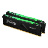 Kingston FURY Beast Black RGB 16GB(2x8GB) DDR4 3000MHz CL15