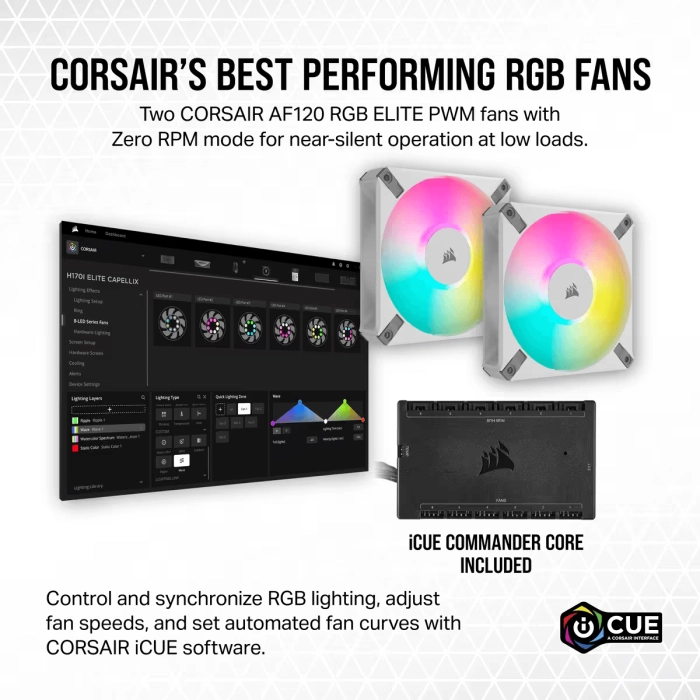 Corsair iCUE H100i ELITE CAPELLIX XT White 240mm