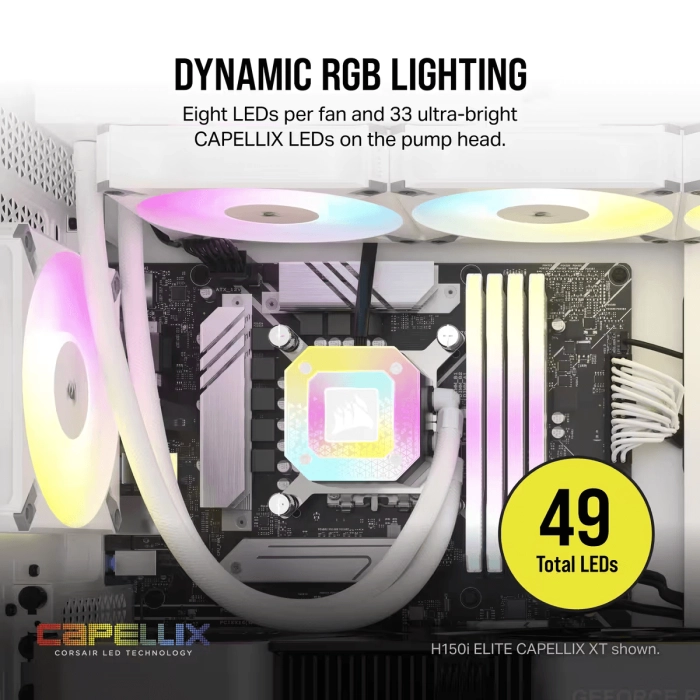 Corsair iCUE H100i ELITE CAPELLIX XT White 240mm
