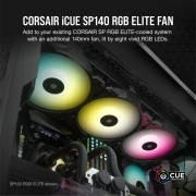 CORSAIR SP140 iCUE RGB ELITE Black