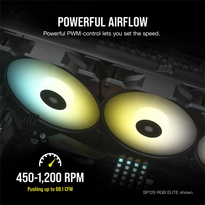 CORSAIR SP140 iCUE RGB ELITE Black