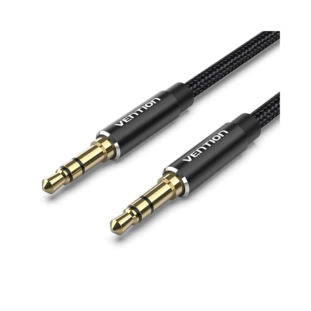 Vention Аудио Кабел 3.5mm Audio Cable  M/M Cotton Braided 1.5m - BAWBG