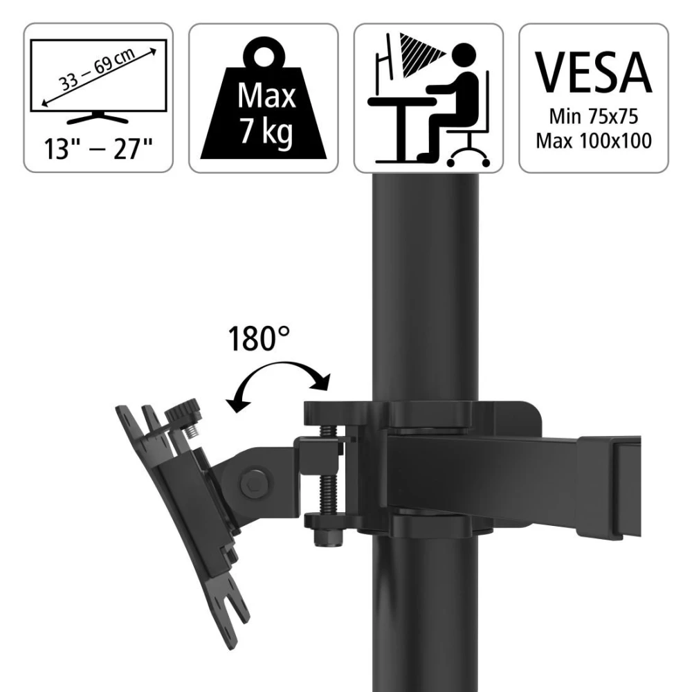 Стойка за три монитора HAMA 13" - 27"