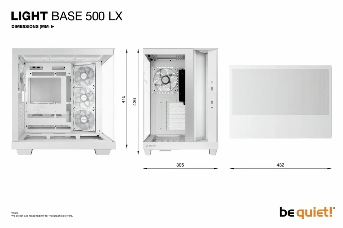 be quiet! LIGHT BASE 500 LX White