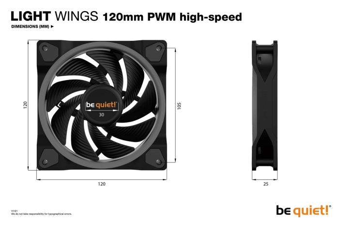 be quiet! LIGHT WINGS 120mm 3in1