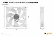 be quiet! LIGHT WINGS 140 Reverse White