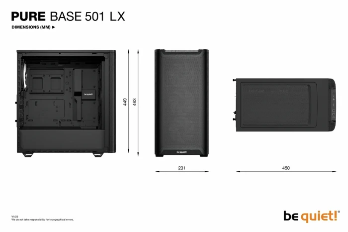 be quiet! Pure Base 501 LX Black