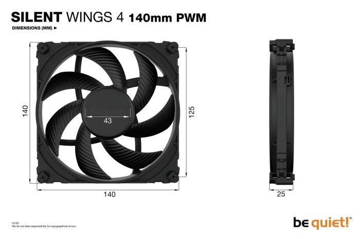 be quiet! SILENT WINGS 4 140 PWM