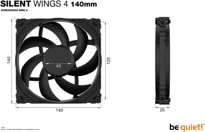 be quiet! SILENT WINGS 4 140mm