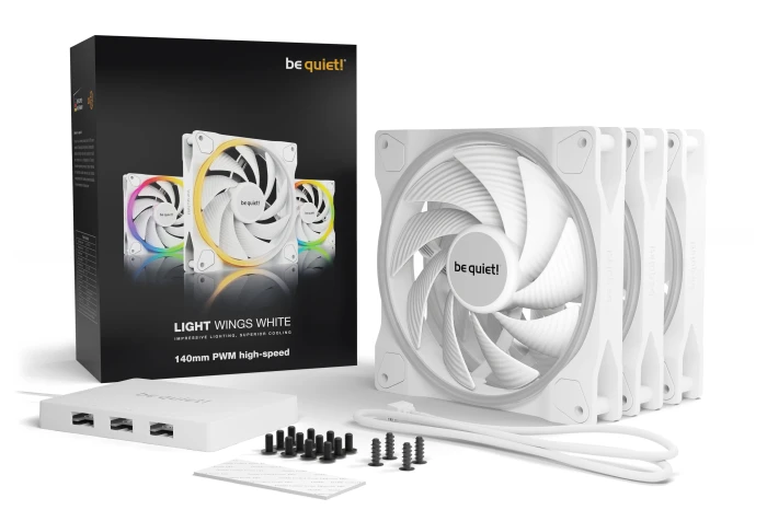 be quiet! LIGHT WINGS White 140mm 3in1