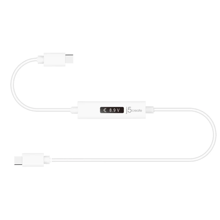 Кабел за зареждане j5create JUCP14 Измервател на мощност USB-C
