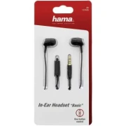 Слушалки HAMA Basic 4Phone,Микрофон, In-Ear, Черен