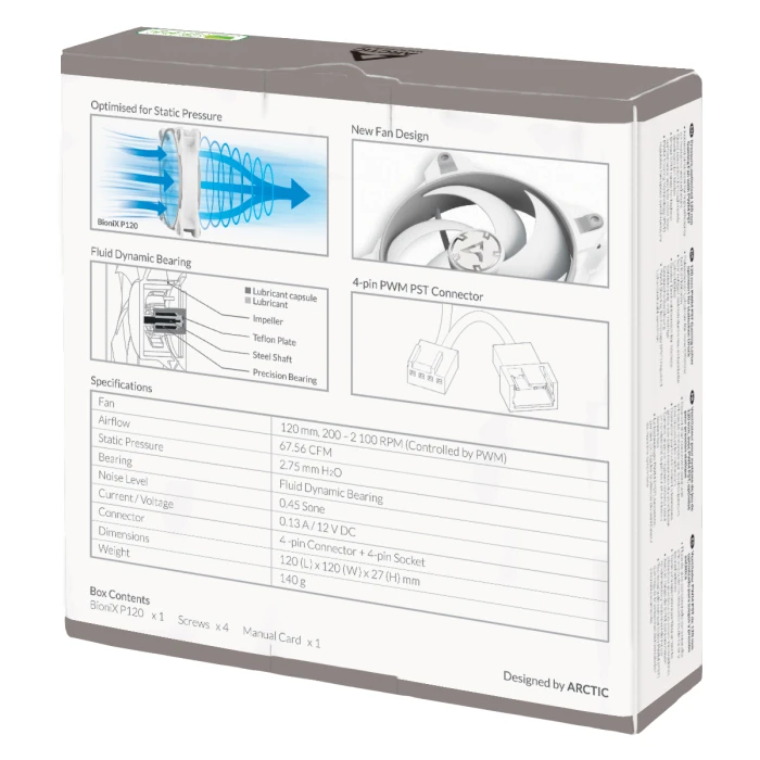 ARCTIC BioniX P120 Grey/White
