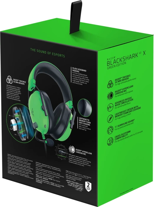 Razer BlackShark V2 X Green