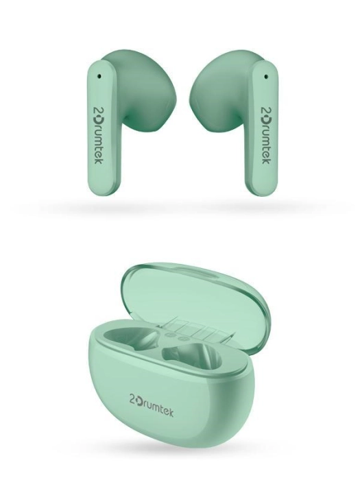 Блутут слушалки-тапи A4tech B20 2Drumtek, True Wireless, Ментово зелени