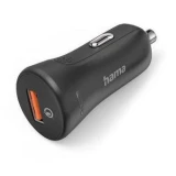 Бързо зарядно за кола Hama "Qualcomm Quick Charge 3.0", USB-A, 19,5 W, черно