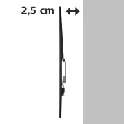 Стенна стойка за TV HAMA 108771, Фиксирана, 32"-75", 35 кг, Черна