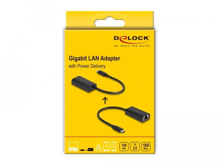 Delock Gigabit LAN Adapter USB-C