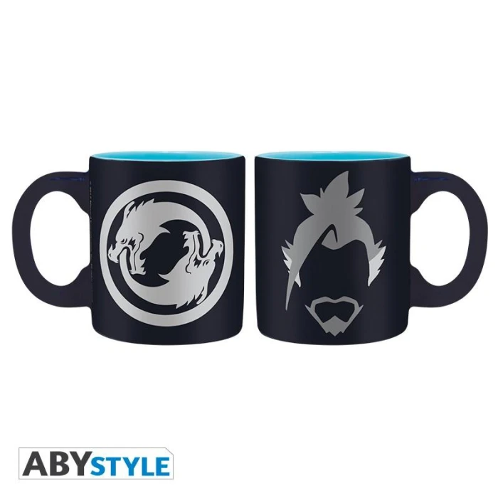 Комплект чаши ABYSTYLE OVERWATCH 2Hanzo and Genji, Espresso, Черен/Бял