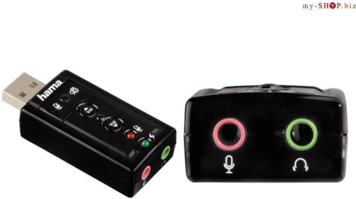 Звукова карта HAMA, USB, 7.1, Surround