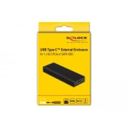 Външна чекмедже Delock за M.2 NVMe PCIe или SATA SSD, USB-C 3.2 Gen 2