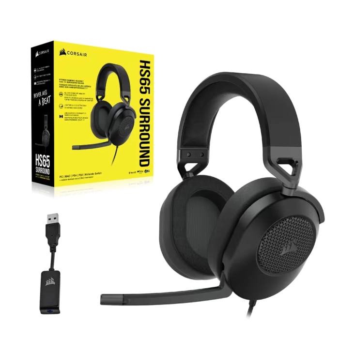 Corsair HS65 Surround Headset Carbon