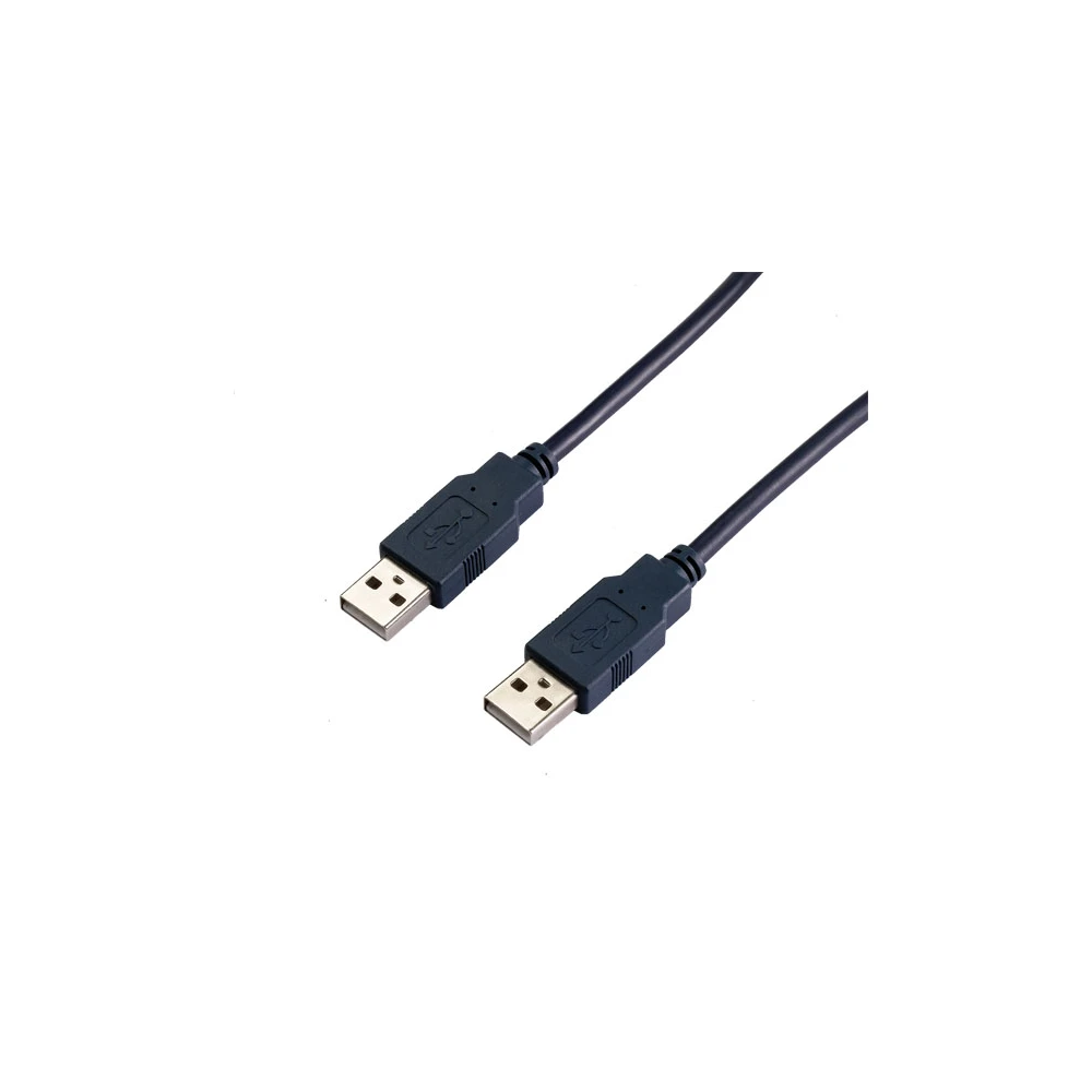 VCom Кабел USB 2.0 AM / AM Black - CU203-B-2m