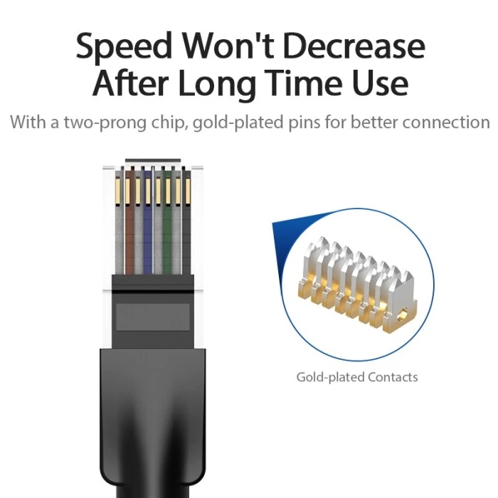 Vention Кабел LAN UTP Cat.6 Patch Cable - 0.5M Black - IBEBD