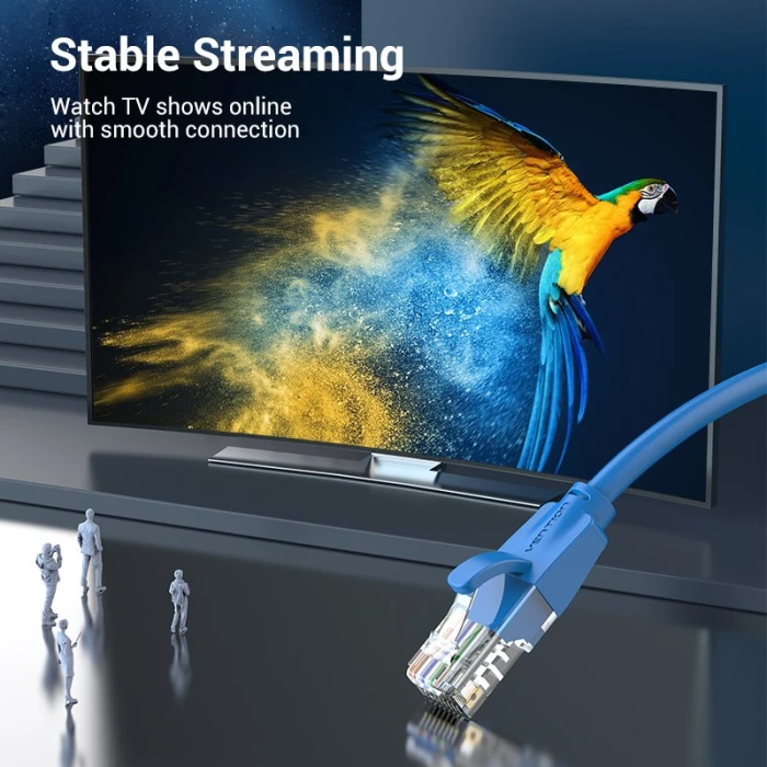 Vention Кабел LAN UTP Cat.6 Patch Cable - 1M Blue - IBELF
