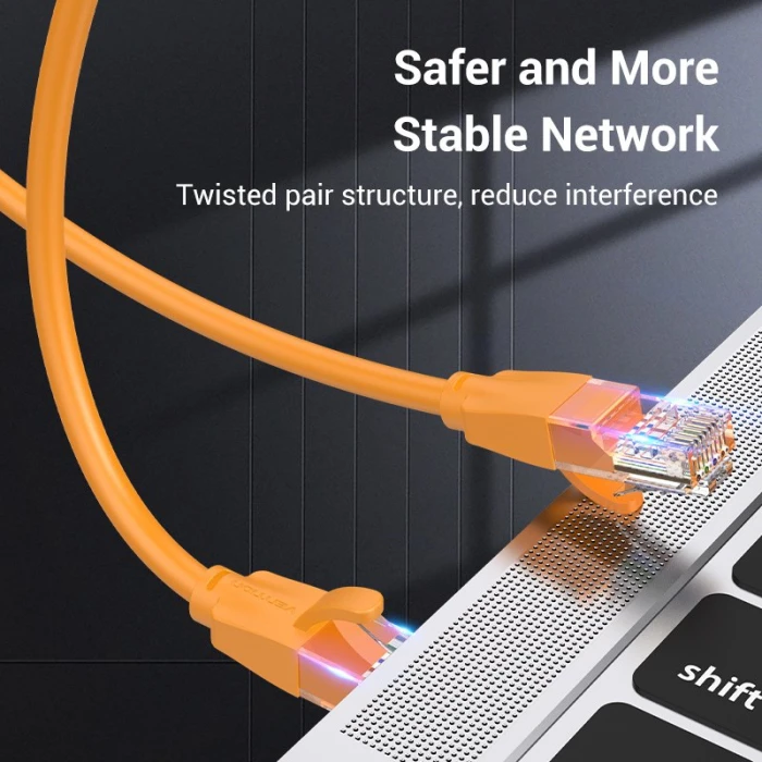 Vention Кабел LAN UTP Cat.6 Patch Cable - 1M Orange - IBEOF