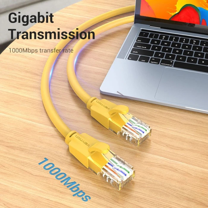 Vention Кабел LAN UTP Cat.6 Patch Cable - 1M Yellow - IBEYF