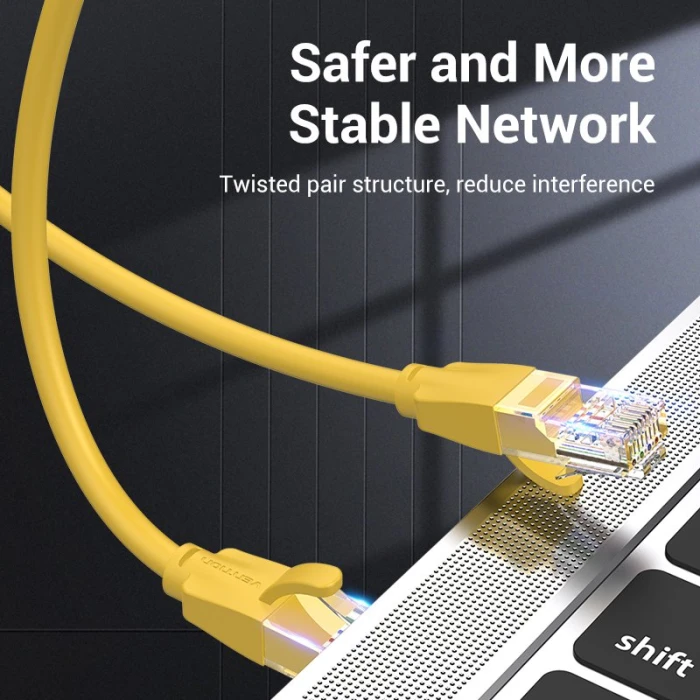 Vention Кабел LAN UTP Cat.6 Patch Cable - 1M Yellow - IBEYF