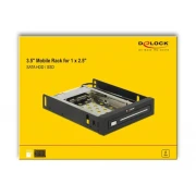 Чекмедже Delock 3.5″, За 1 x 2.5″ SATA HDD / SSD, Черен