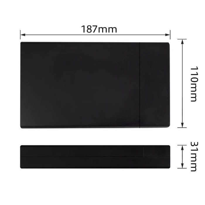 Чекмедже за твърд диск ACT AC1405, 3.5", SATA, USB 3.1 Gen1 (USB 3.0), Черен