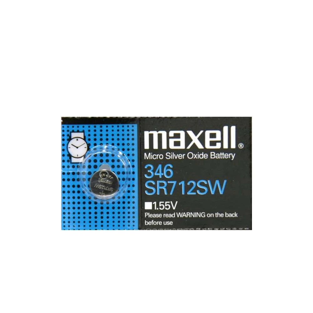 Бутонна батерия сребърна MAXELL SR-712 SW 1.55V  / 346
