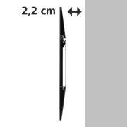 Стенна стойка HAMA Ultraslim 84424, Фиксирана, 19"-37", 25 кг, Черна