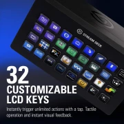 Контролер Elgato Stream Deck, 32 LCD бутона, черен