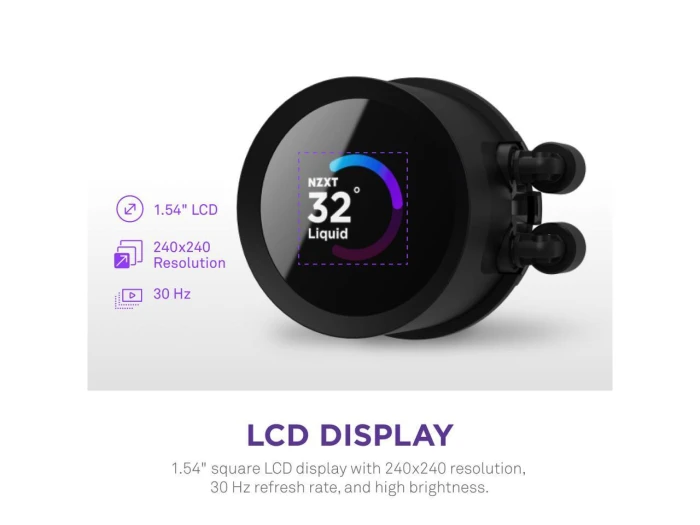 NZXT Kraken 360 Black LCD Display